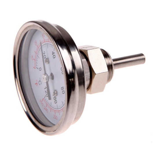 1/2" Stainless Steel Dial Thermometer